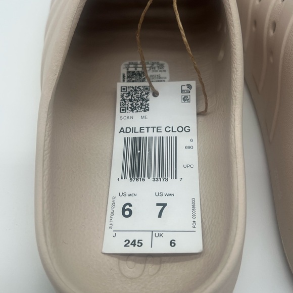 Unisex Adidas Adult Clog Slide-On Sandals - Picture 5 of 6